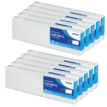 Epson C7500G Tintenkartuschen Cyan 10er Set